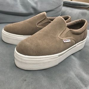 Superga Platform Slip Ons